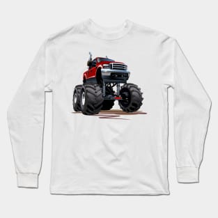 cartoon monster truck Long Sleeve T-Shirt